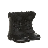 Kid's Kirsten Faux Leather & Fur Waterproof Winter Boots