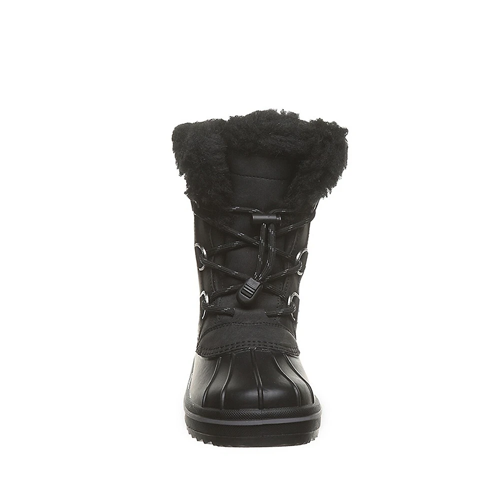 Kid's Kirsten Faux Leather & Fur Waterproof Winter Boots