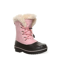 Bottes d’hiver imperméables en similicuir et similifourrure Kirsten pour enfant