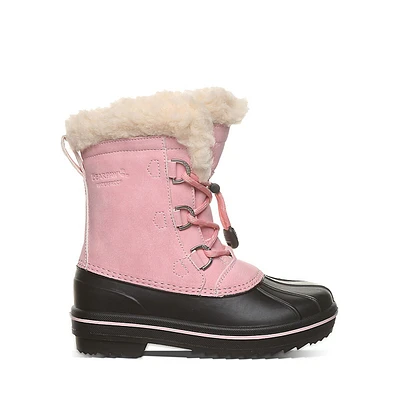 Bottes d’hiver imperméables en similicuir et similifourrure Kirsten pour enfant