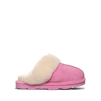 Kid's Loki Suede & Wool-Blend Slippers