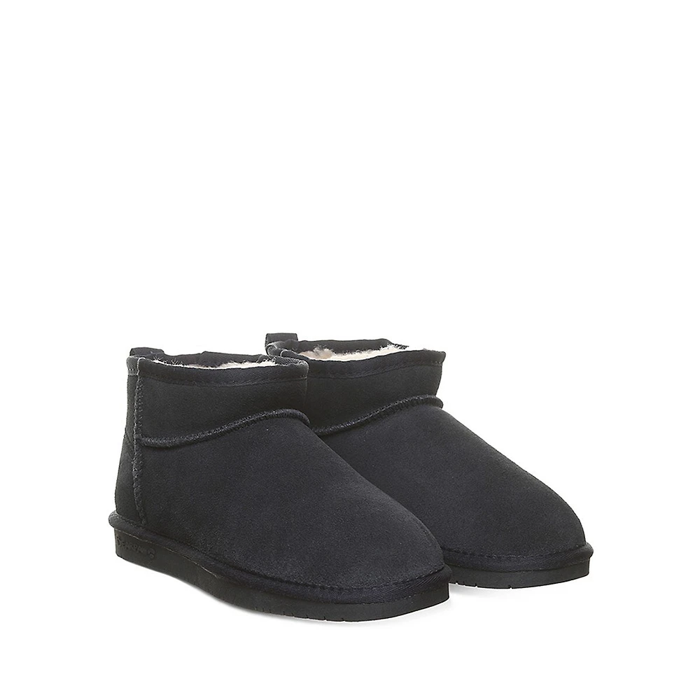 Women's Kiara Suede & Wool-Blend Ankle Booties