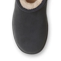 Women's Kiara Suede & Wool-Blend Ankle Booties