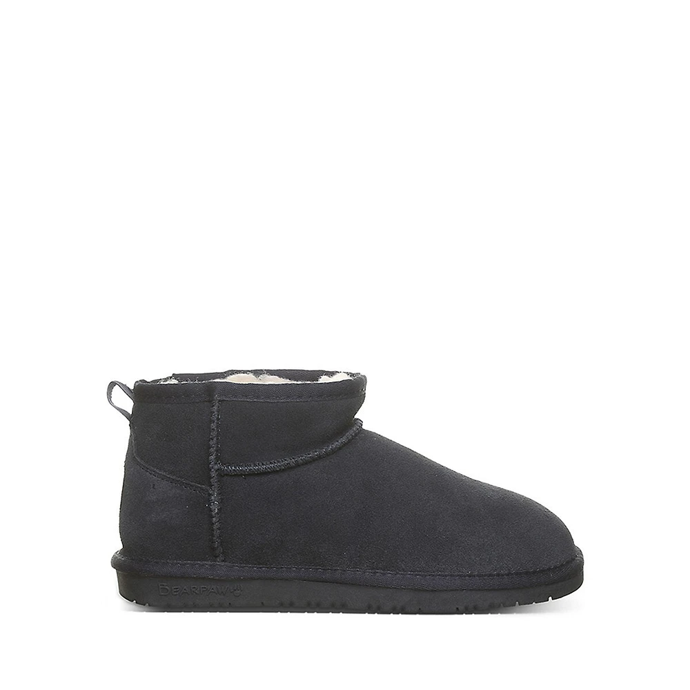 Women's Kiara Suede & Wool-Blend Ankle Booties
