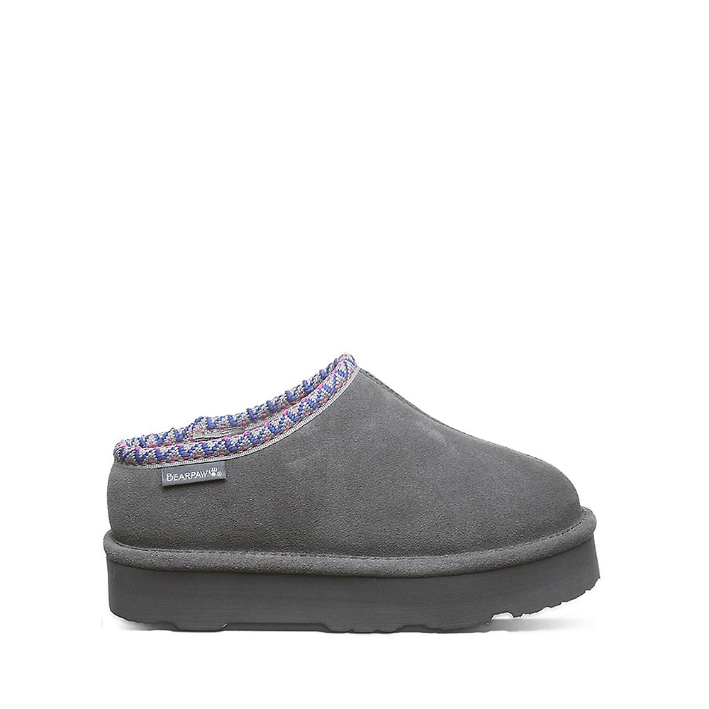 Kid's Martis II Suede & Wool-Blend Slippers