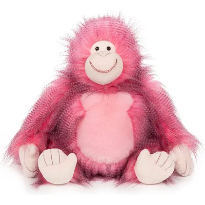 Gund Fab Pals Ramona Gorilla Plush Animal For Baby Boys And Girls Ages 1 & Up, Pink, 11.5”