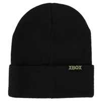 Xbox Logo Rubber Patch Black Beanie