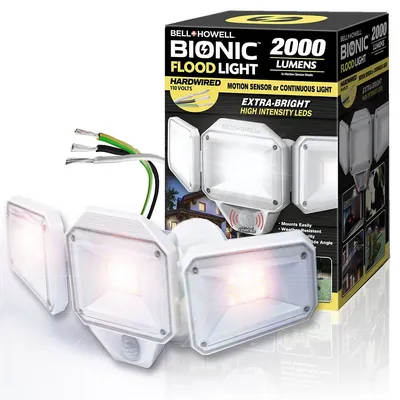 2000 Lumen 110V Motion Sensor Outdoor Bionic Hardwired Flood Light
