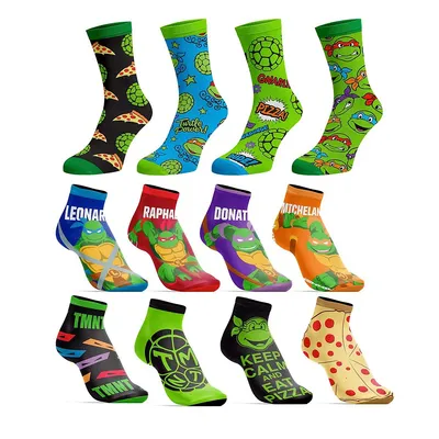 Teenage Mutant Ninja Turtles Themed 12 Days Of Socks Gift Set