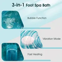 Foot Spa Bath Massager With 4 Massage Rollers