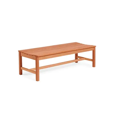 Malibu Outdoor Patio 5-Foot Wood Backless Garden Bench