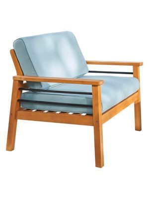 Gloucester Contemporary Patio Wood Sofa Club Chair
