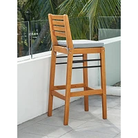 Chaise de bar contemporaine en bois Gloucester pour terrasse