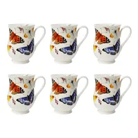 Butterfly Set Of 6 Eleanor Mugs