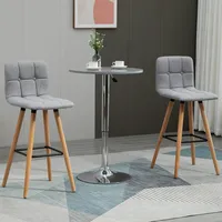 Modern Upholstered Bar Stools Set Of 2