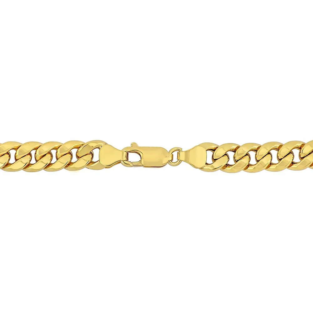 6.6mm Curb Chain Necklace In 10k Yellow Gold