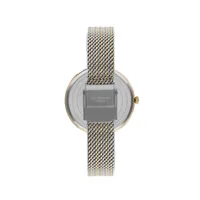 Ladies Lc07241.230 3 Hand Silver Watch With A Two Tone Mesh Band And A White Dial