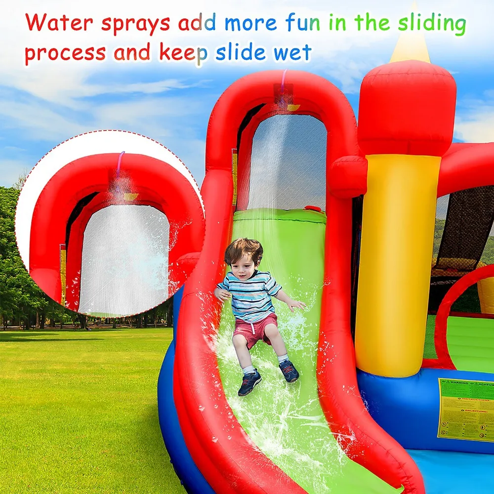 Inflatable Water Slide Jumping Bounce House Bouncy Splash Park