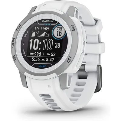Instinct 2s Solar, Surf-edition, Smaller-sized Rugged Outdoor Watch With Gps, With Solar Charging Capabilities, Surfing Features, Tracback Routing