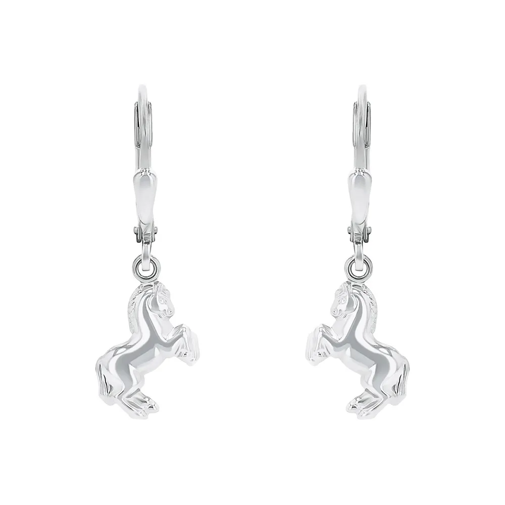 Earrings For Girls, Silver 925 | Horse