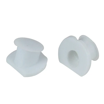 2pc White Molded Ear Plugs Swimming Pool Accessory - One Size