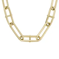 Women's Heritage D-link Gold-tone Stainless Steel Chain Necklace