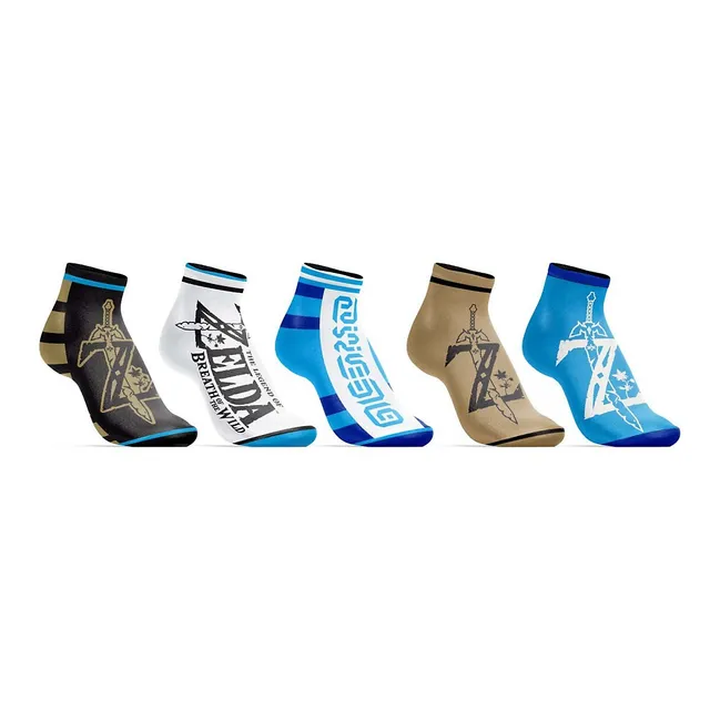 Bioworld Pokemon Eevee Evolutions 5 Pack Womens Juniors Ankle Socks