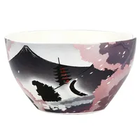 Godzilla Japanese Art Kanji Ramen Bowl With Chopsticks