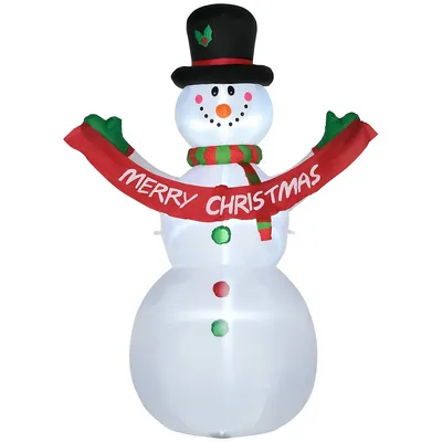 8ft Snowman Inflatable Christmas Decoration