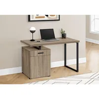 Computer Desk 48"l Dark Taupe Left Or Right Facing