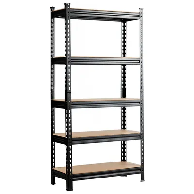 5-tier Metal Storage Shelves 60''73'' Garage Rack Adjustable
