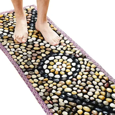Natural Pebble Stone Massage Mat For Home Indoor Outdoor Healthcare Foot