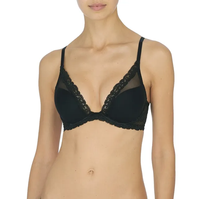 Lace Trim Push-Up Bra Black | Womens Ardene LINGERIE