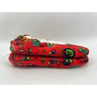 The Grinch Christmans Furry Red Womans Slippers