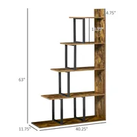 Ladder Shelf 5-tier Industrial Style