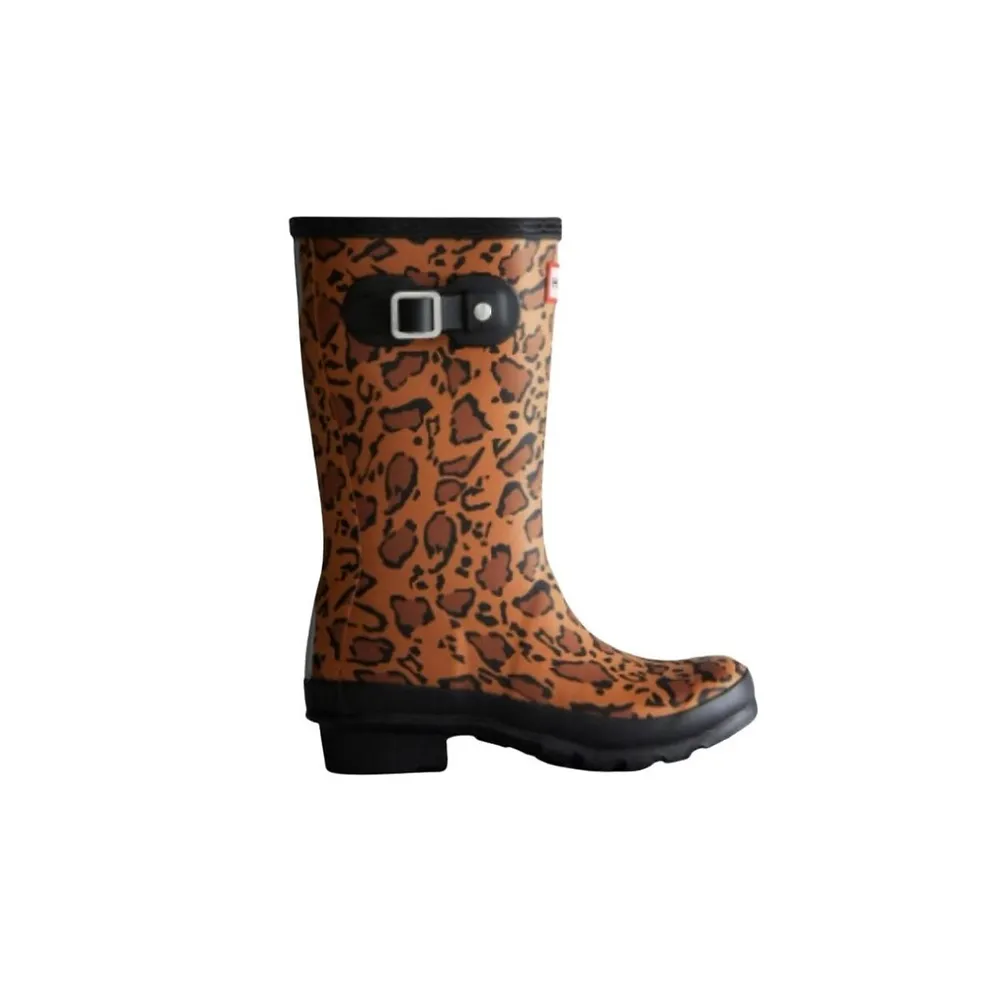 hunter leopard print boots