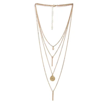 Gold-toned Layered Necklace
