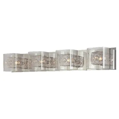 4 Light Vanity Light, 30.98'' Width, From The Fairview Collection, Chrome Finish
