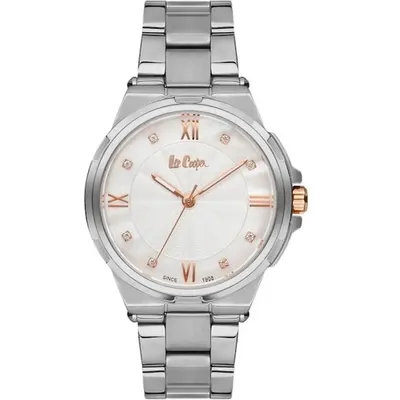 Ladies Lc06701.320 3 Hand Silver Watch With A Silver Metal Band And A Silver Dial