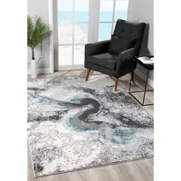 Modern Abstract River Indoor Area Rug