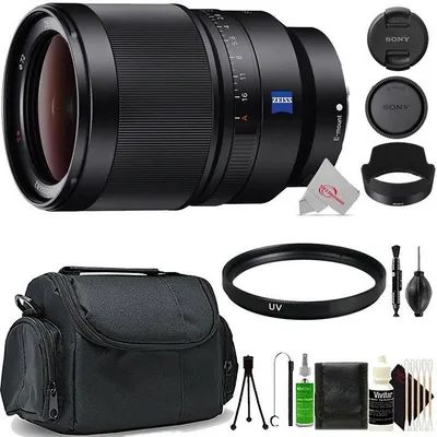 Distagon T* Fe 35mm F/1.4 Za Lens + Uv Filter + Case + Cleaning Accessory Kit