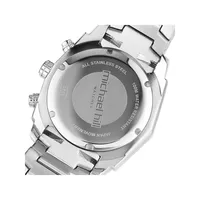 Men's Solar Chronograph Watch In Stainless Steel