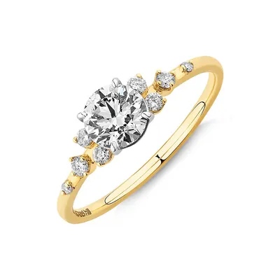 Scatter Ring With 0.83 Carat Tw Of Diamonds In 14kt Yellow Gold
