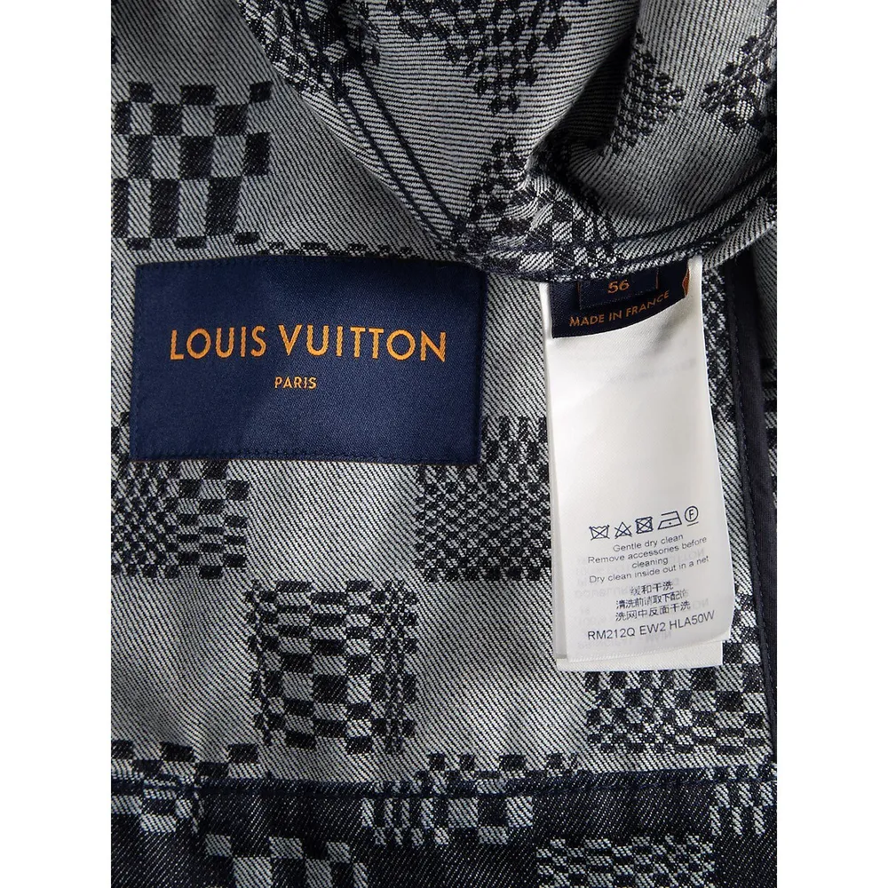 Louis Vuitton Distorted Damier Print Jeans