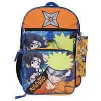 Naruto Chibi Characters 5 Piece Kids 16" Backpack Set