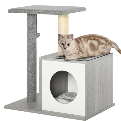 Cat Tree Condo With Natural Sisal Rope