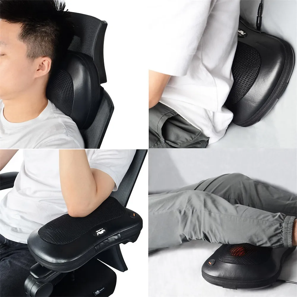 Costway Shiatsu Neck Back Shoulder Massager w/ Heat Deep Tissue 3D-Kneading