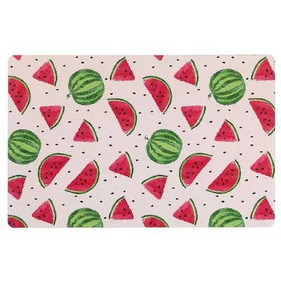 Plastic Placemat (watermelon) - Set Of 12