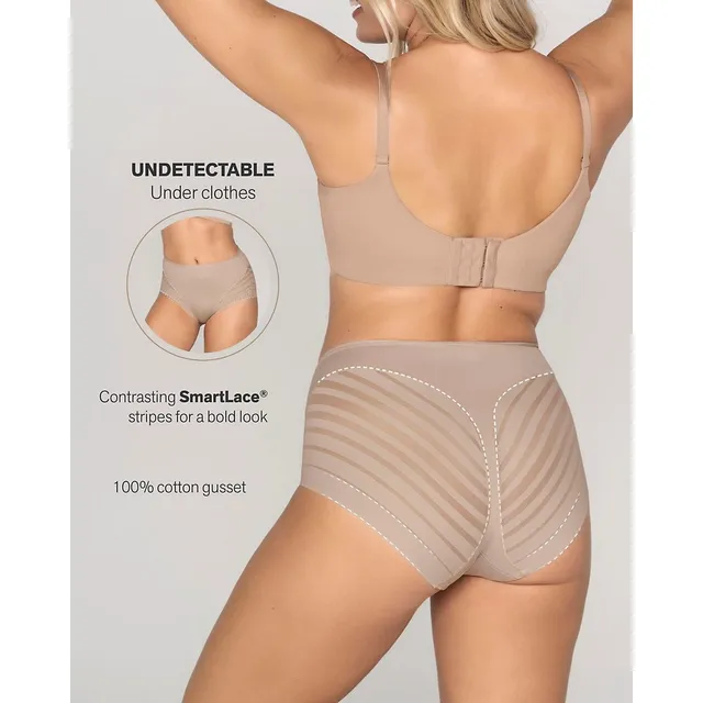 Leonisa Lace Stripe Undetectable Classic Shaper Panty