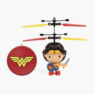 Dc Licensed Wonder Woman 3.5 Inch Flying Figure Ufo Big Head Helicopter